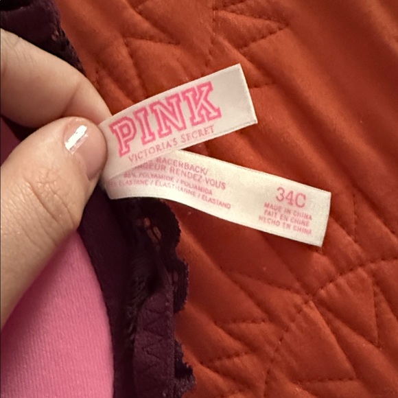 PINK Lacey Burgundy Bra - Picture 4 of 5
